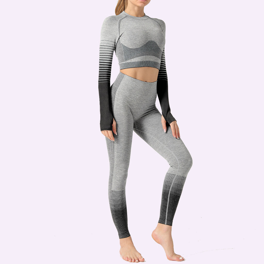 Seamless Gradient Yoga Set