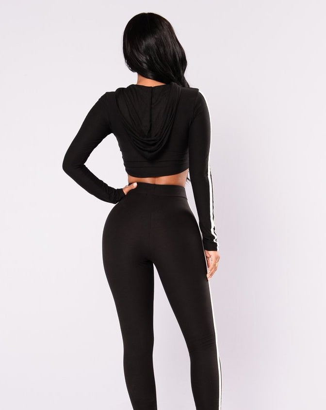 Cropped Hoodie & Leggings Set