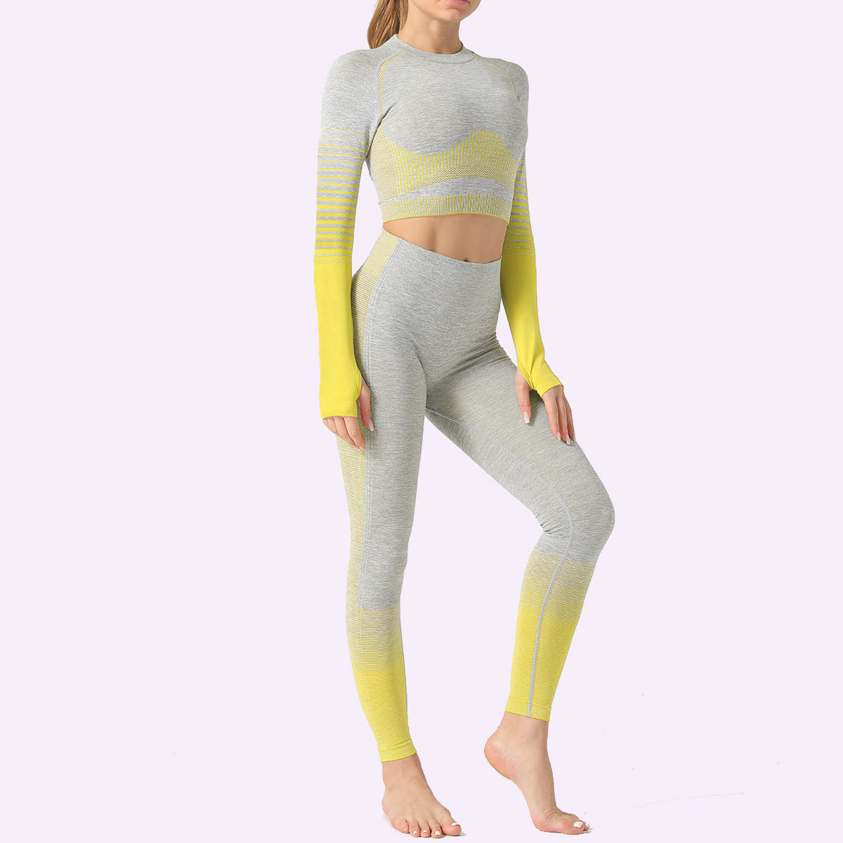 Seamless Gradient Yoga Set