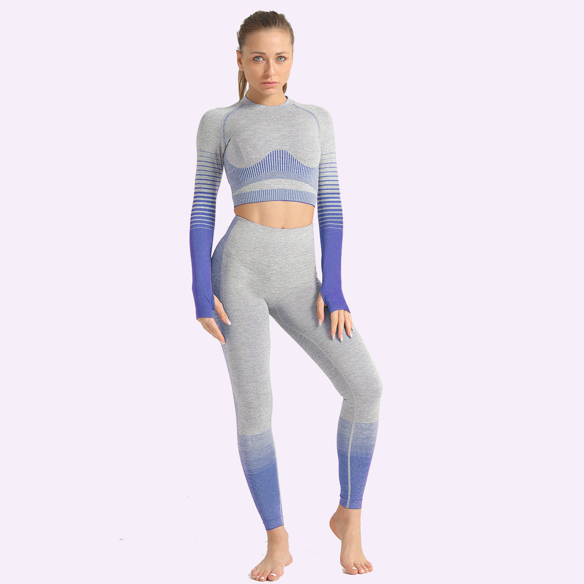Seamless Gradient Yoga Set