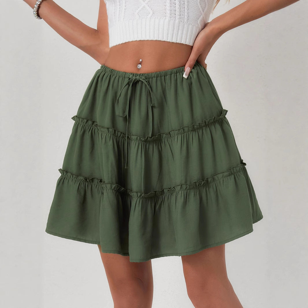 Tiered Ruffle Mini Skir