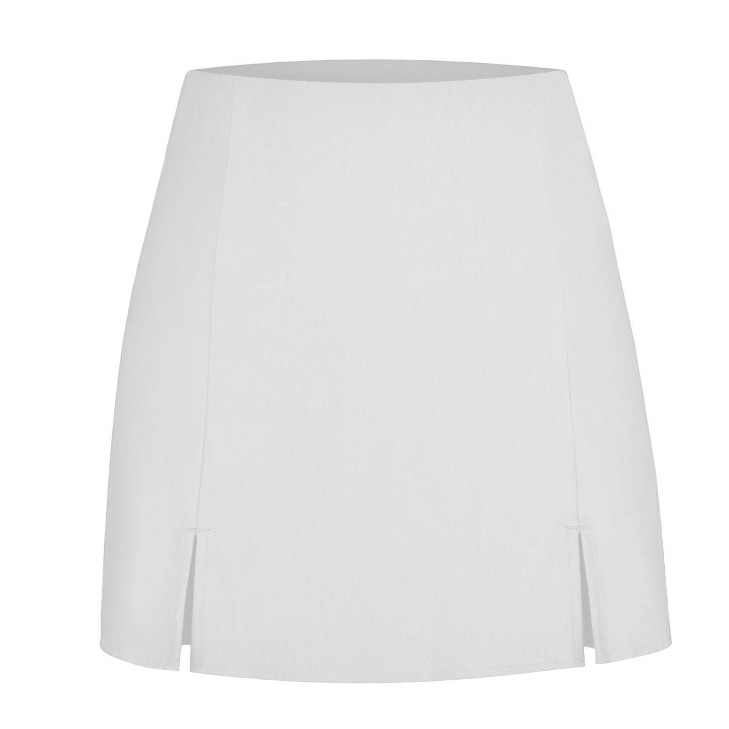 High Waist Side Slit Skort Shorts