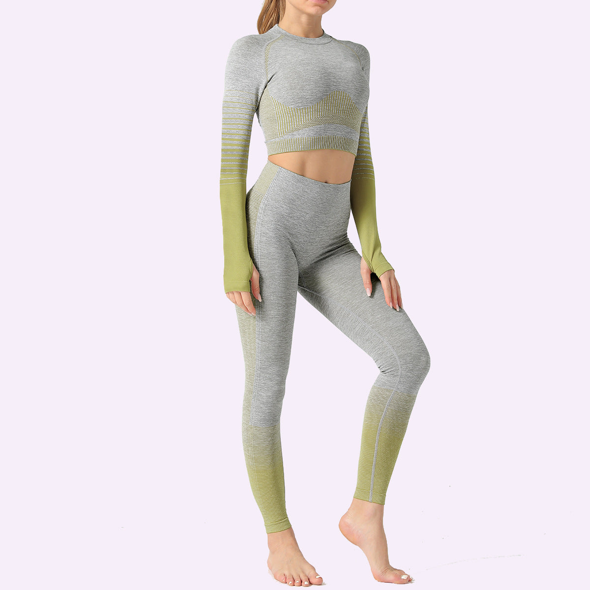 Seamless Gradient Yoga Set