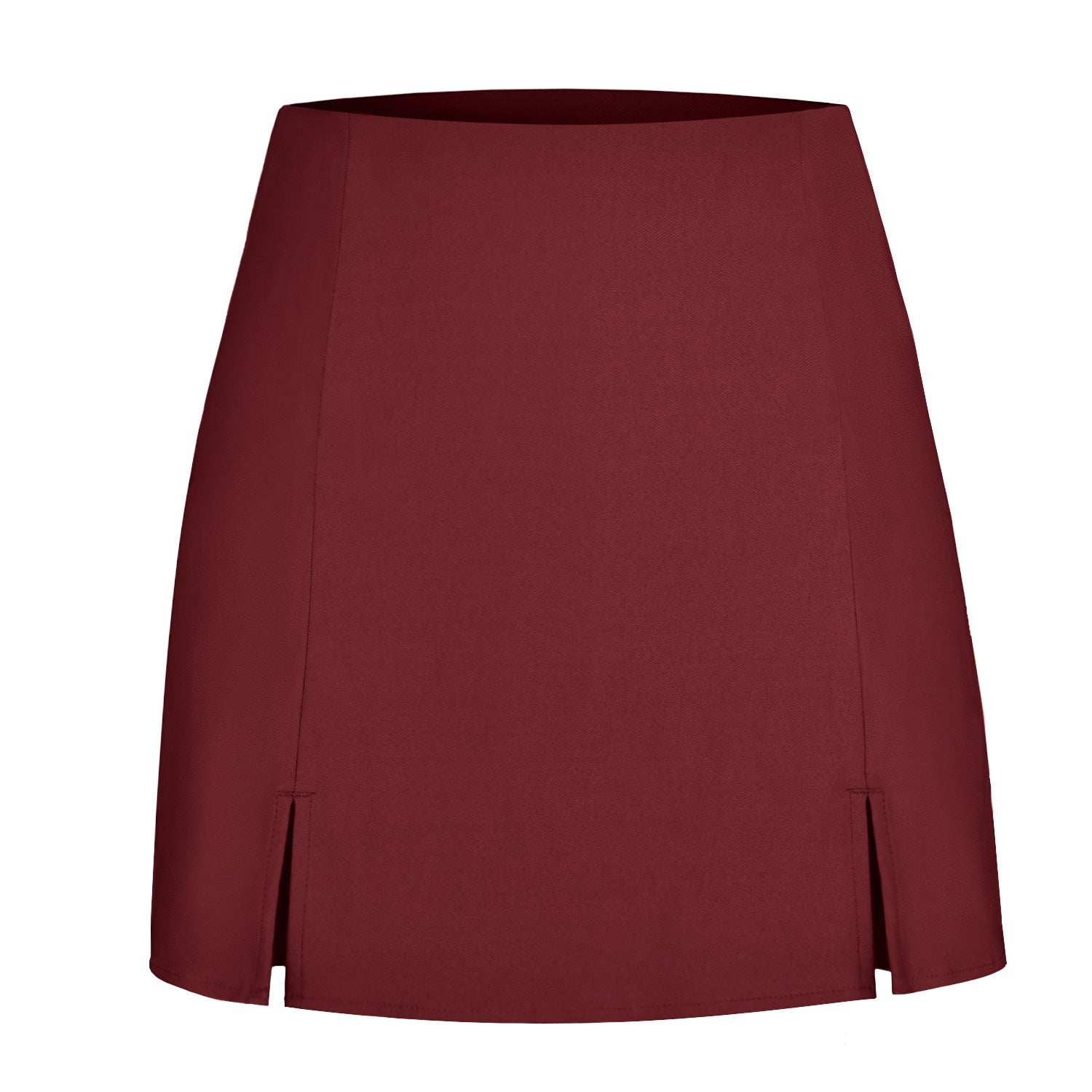 High Waist Side Slit Skort Shorts