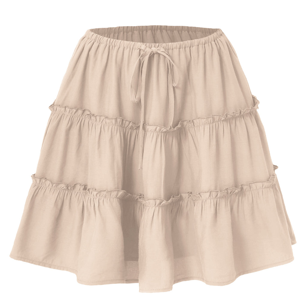 Tiered Ruffle Mini Skir