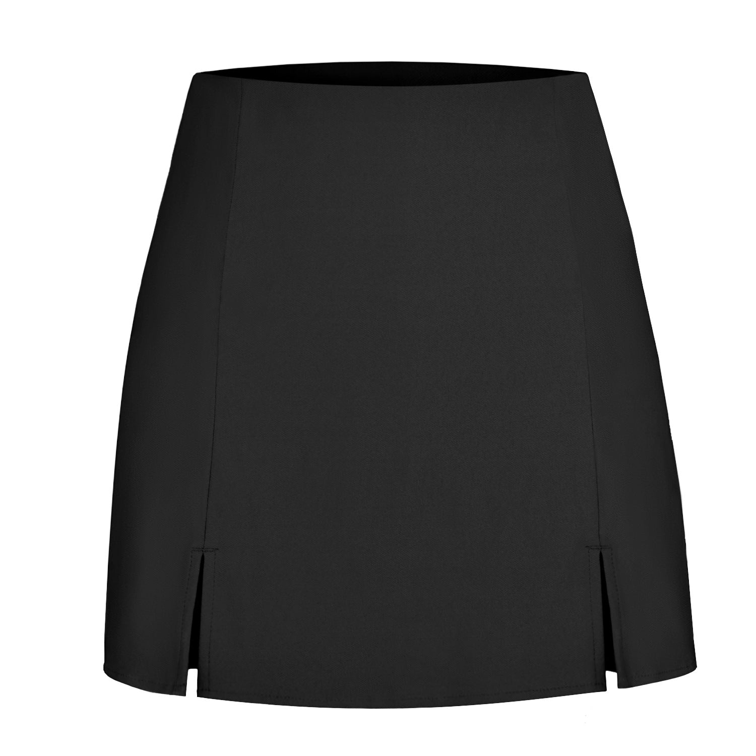 High Waist Side Slit Skort Shorts